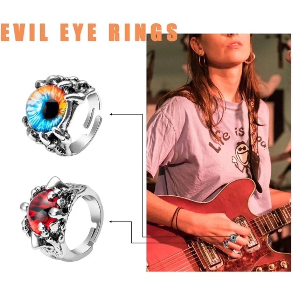 15Pcs Vintage Punk Rings Set